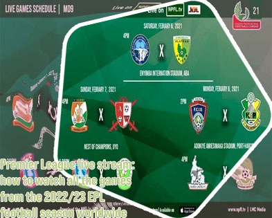 Premier league broadcast schedule