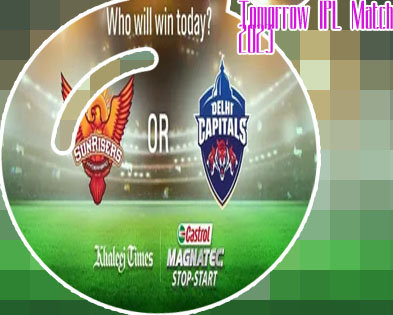 Tomorrow match for ipl